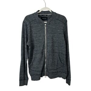 Wings + Horns Cotton Knit Bomber Jacket